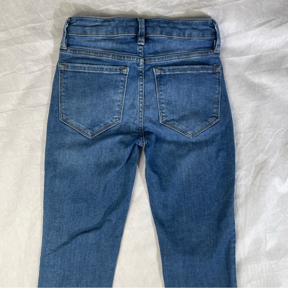 FP Free People Skinny Jeans Women's Size W24 Blue Mid Rise Medium Wash 5-Pocket - Picture 10 of 14